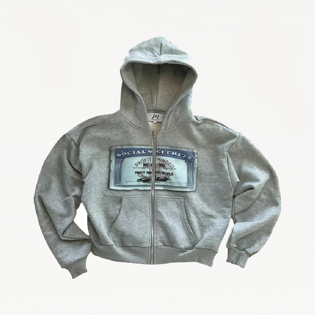 DORRES© Social Security Zip Up Hoodie