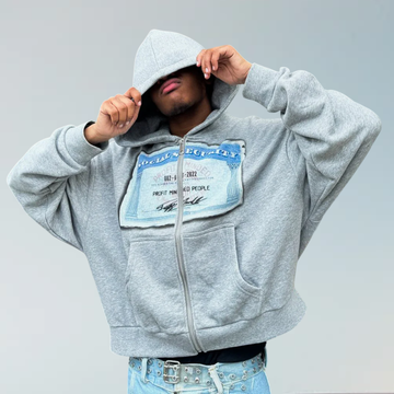 DORRES© Social Security Zip Up Hoodie