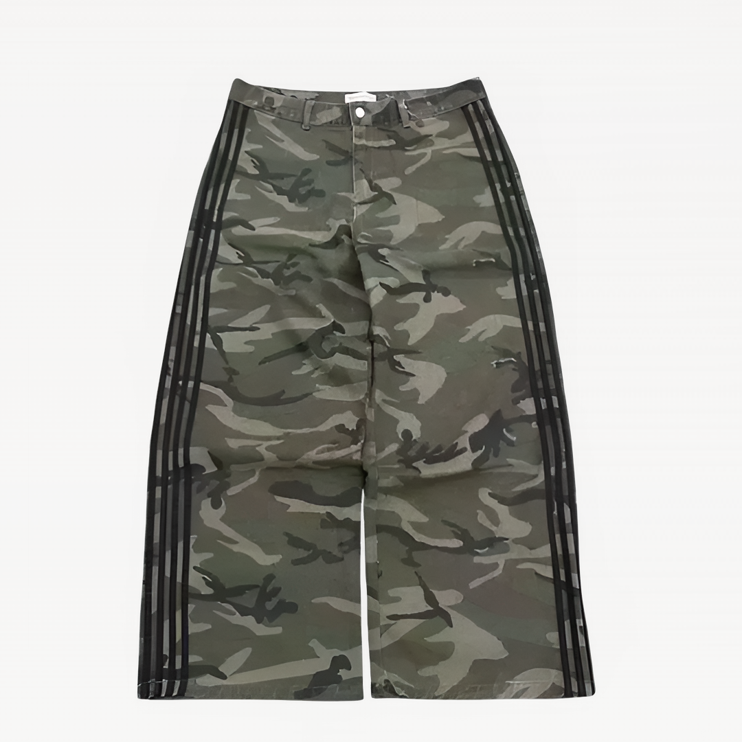 Striped Camouflage Jeans