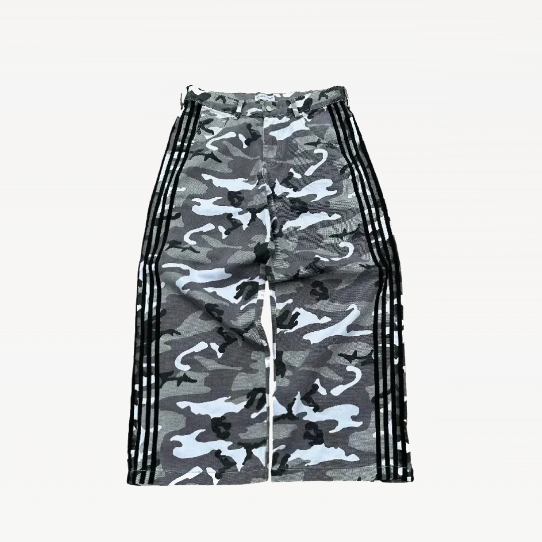 Striped Camouflage Jeans