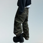 Striped Camouflage Jeans