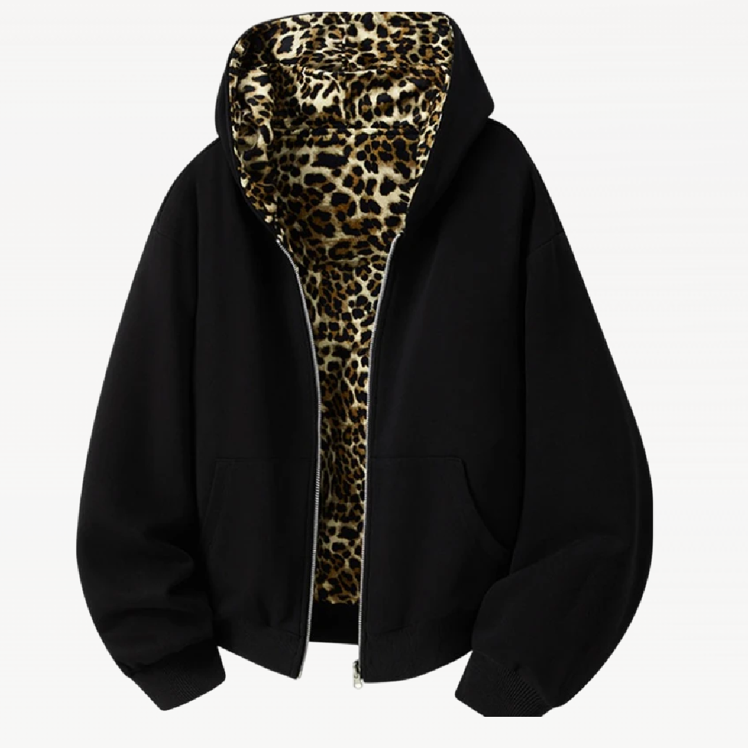 Wild Double Sided Zip Up Hoodie