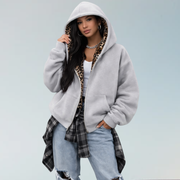 Wild Double Sided Zip Up Hoodie