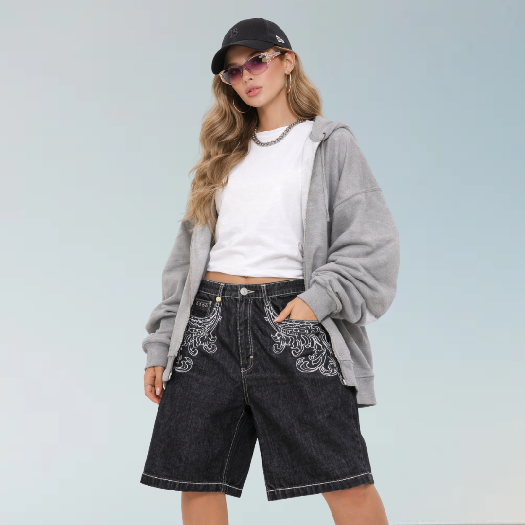 Baggy Denim Shorts