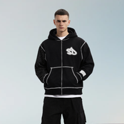 Glitter 3 Zip Up Hoodie