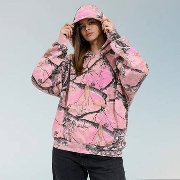 Pink Camouflage Hoodie